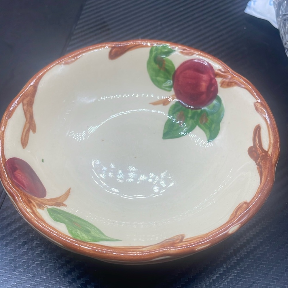 Franciscan Earthenware Hand Painted Set of 2 
Fruit - Dessert bowls